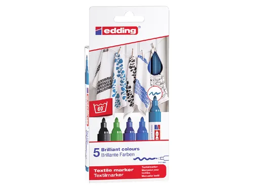 Viltstift edding 4500 textiel rond 2-3mm koel assorti
