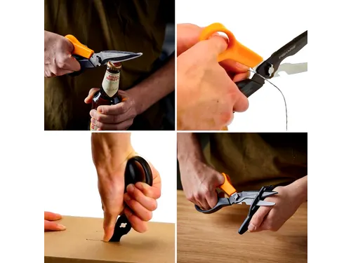 Schaar Fiskars Cuts+More Titanium multifunctioneel zwart