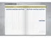 Weekagenda Linescape A5 2027 (EN) blauw Hardcover verticale indeling