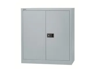 kantoorkast openslaande deuren HxBxD 1000x914x400mm Stalen zilverkleur - 2