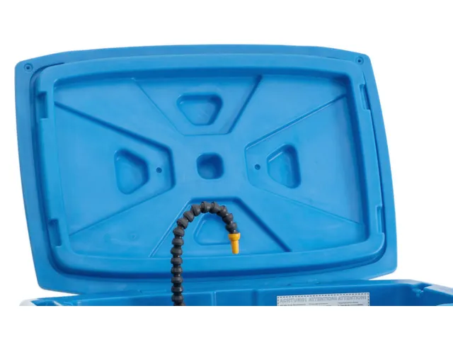 couvercle,p. table de nettoyage,PE,bleu