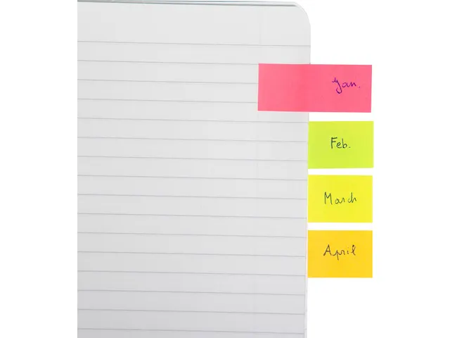 Index 20x50mm Blister 4 Kleuren 50 Tabs Per Kleur