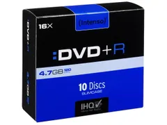 Intenso 4111652 DVD+R disc 4.7 GB 10 stuks Slimcase