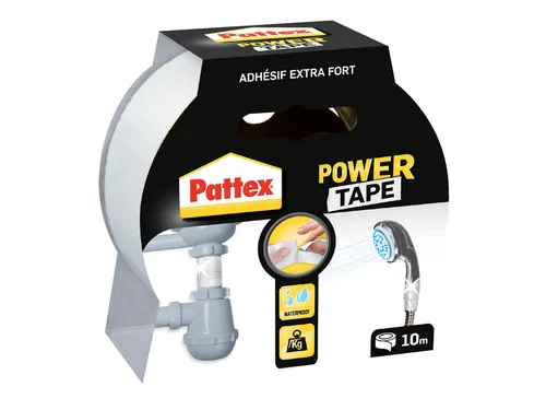 Plakband Pattex Power Tape 50mmx10m wit