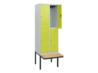 Dubbeldekse dekenkist,HxBxD 1950x600x815mm,2x2vak.,vak B 300mm - 2
