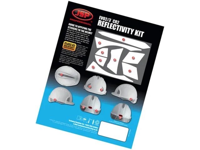 JSP AHV391 CR2/EVO3 reflecterende helmsticker