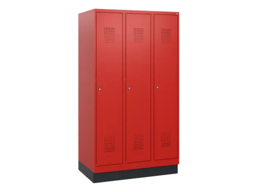 schoollocker,HxBxD 1630x900x500mm,3vak,vak B 300mm,cil.-slot,sokkel