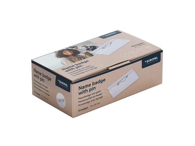 Badge avec épingle 60x40mm