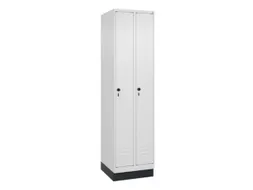 locker,HxBxD 1950x500x500mm,2vak,vak B 250mm,draaigrendel,sokkel