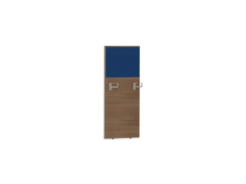 baliepaneel,v. bureau,aanbouw rechts,B 600mm,NT-cherry,BN6016-blauw