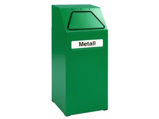 Afvalverzamelaar Vuurremmend 65 Liter 970X405X380Mm Binnenbak Groen - 1