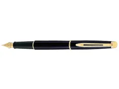 Vulpen Waterman Hémisphère Black Gold GT Fijn Blauwe inkt