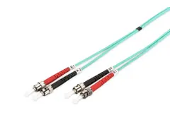 Glasvezel patchkabel, duplex, ST naar ST MM OM3 50/125 µ, 2 m