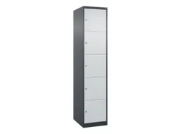 lockerkast,HxBxD 1850x400x500mm,1x5vakken,vak B 400mm,cil.-slot