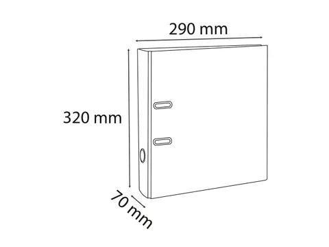Ordner PVC Prem'Touc h A4 70 mm framboos