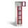 Lockerkast 1800x420x500mm 1x5 vakken Cilinderslot, Sokkel, RAL3003