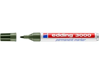 Viltstift edding 3000 rond 1.5-3mm olijfgroen - 1