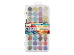 Aquarelverf Nassau fine art doos à 36 metalic napjes