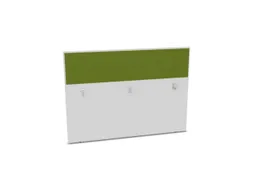 baliepaneel,v. bureau,aanbouw achter,B 1600mm,Bl-wit,BN7048-groen