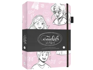 Schetsboek CreaChick Pink 108 pagina's Hardcover - 1