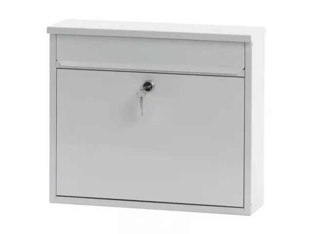 Wandbrievenbus 31.5cm Wit Staal