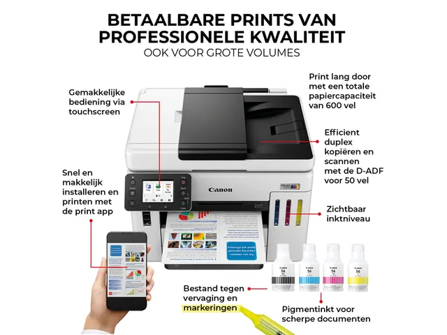 Multifunctional inktjet printer Canon MAXIFY GX7150