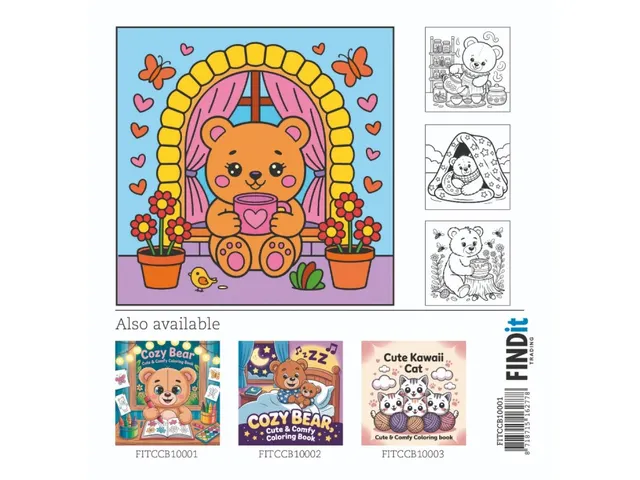 Kleurboek Cozy Bear 1