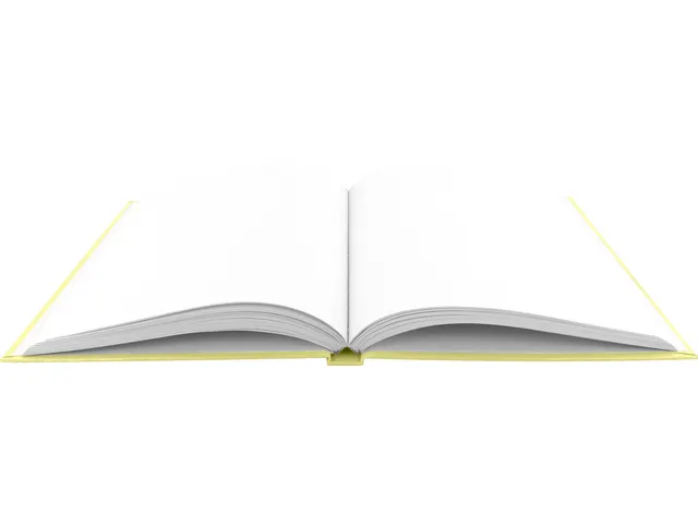 Dummyboek Kangaro A5 geel pastel hard cover 80 blad blanco 100 grams