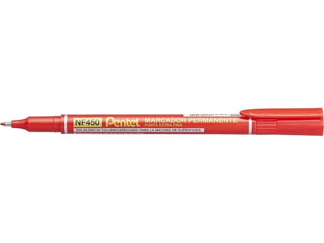 Pentel NF450-B Permanente marker Extra Fijne punt 1,2mm Rood