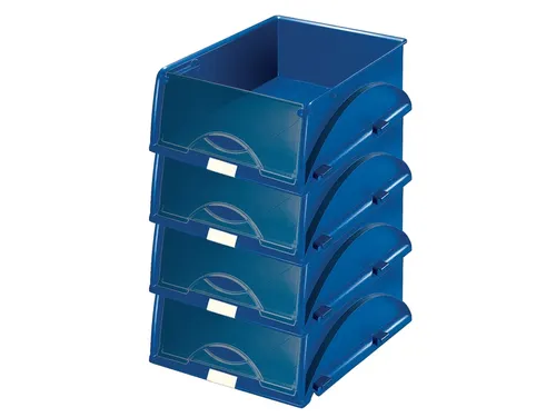 Sorteerbak Leitz 5231 Sorty met klep blauw A4