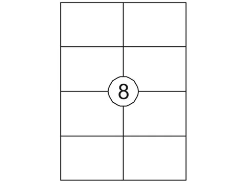 Etiket Premium 105x74mm Wit XL Pack 1000 Vel