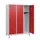 schoollocker,HxBxD 1630x1200x500mm,3vak,vak B 400mm,draaigrendel