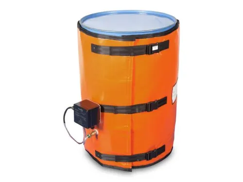 Verwarmingsmantel,V. 200L Vat,Buiten Glasvezel/Silicone,Oranje
