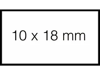 Prijsetiket 10x18mm Sato PB1 afneembaar wit - 2
