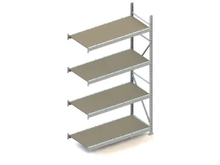 breedvakstelling,aanbouwveld,HxBxD 2500x1451x650mm,vakl. 600kg - 1
