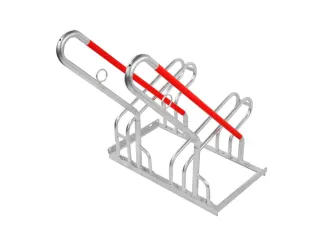 fietsenrek,HxBxD 930x700x820mm,2instelplaatsen,gebruik eenzijdig - 1