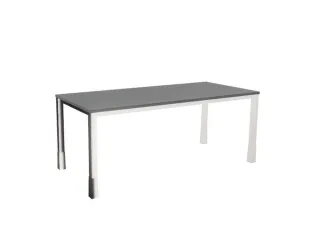 In hoogte verstelbaar bureau,HxBxD 720-840x1800x800mm,MS-donkergrijs - 2