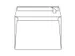 Envelop vergé Wit 120 Gram C6 114x162mm Met Strip