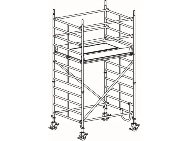rolsteiger,reik H 4,4m,steiger H 3,64m,1platform(s),m. doorgang
