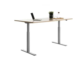 Elektrisch ihv bureau,HxBxD 700-1200x1800x800mm,blad esdoorn - 4