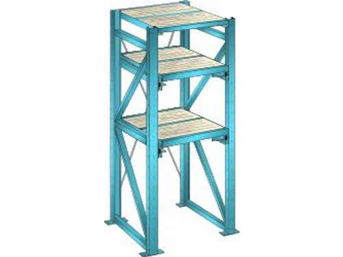 uittrekstelling voor zware lasten,HxBxD 2000x890x860mm,vaklast 1000kg