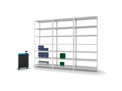 magazijnstelling,grondveld,HxBxD 3000x1356x626mm,vaklast 350kg
