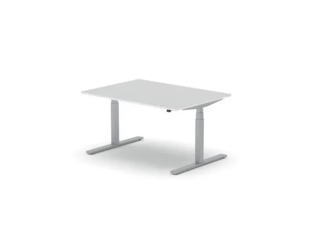 Elektrisch ihv bureau,HxBxD 650-1310x1400x1000mm,blad wit