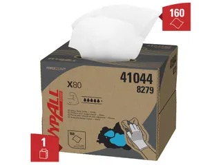 Poetsdoek WypAll X80 PowerClean 426x281mm wit dispenserdoos - 3