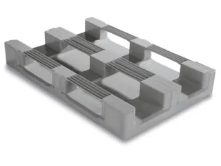 hygiënepallet,HDPE,HxLxB 160x1200x800mm,draagverm. stat. 7500kg - 2