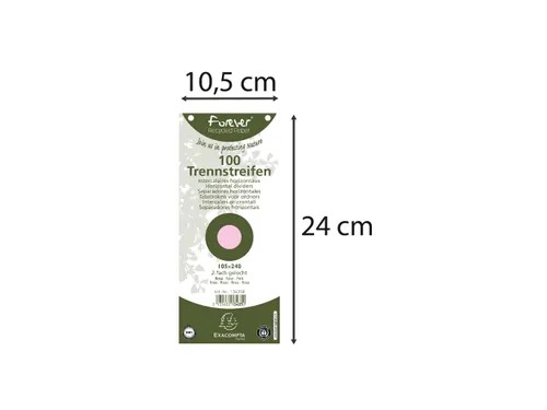Tabstroken perfo FOR EVER 105X240mm roze