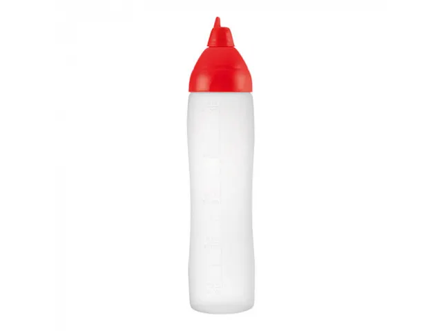 Araven Doseerfles knijpfles sausdispenser 500ml Rood Non-drip