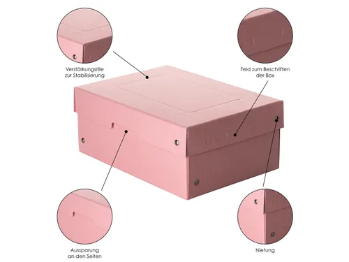 PureBox Pastell A5 rose 100mm