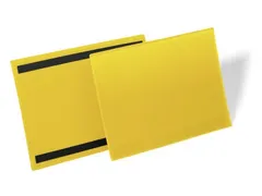 Magnetische documenthouder A4 liggend Geel