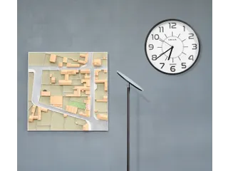 Wandklok Unilux Pop Ø 30.5cm kunststof zwart - 4